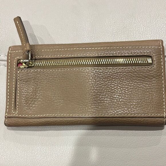 Dooney & Bourke Tan Leather Wallet - Picture 2 of 5